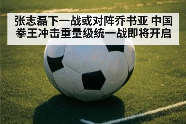 张志磊下一战或对阵乔书亚 中国拳王冲击重量级统一战即将开启